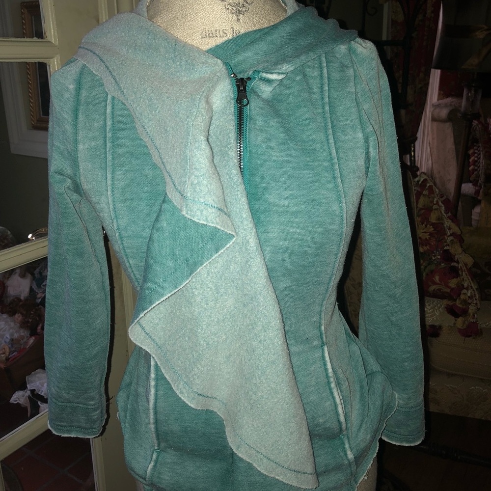 Sugar fly girls washed blue zip up